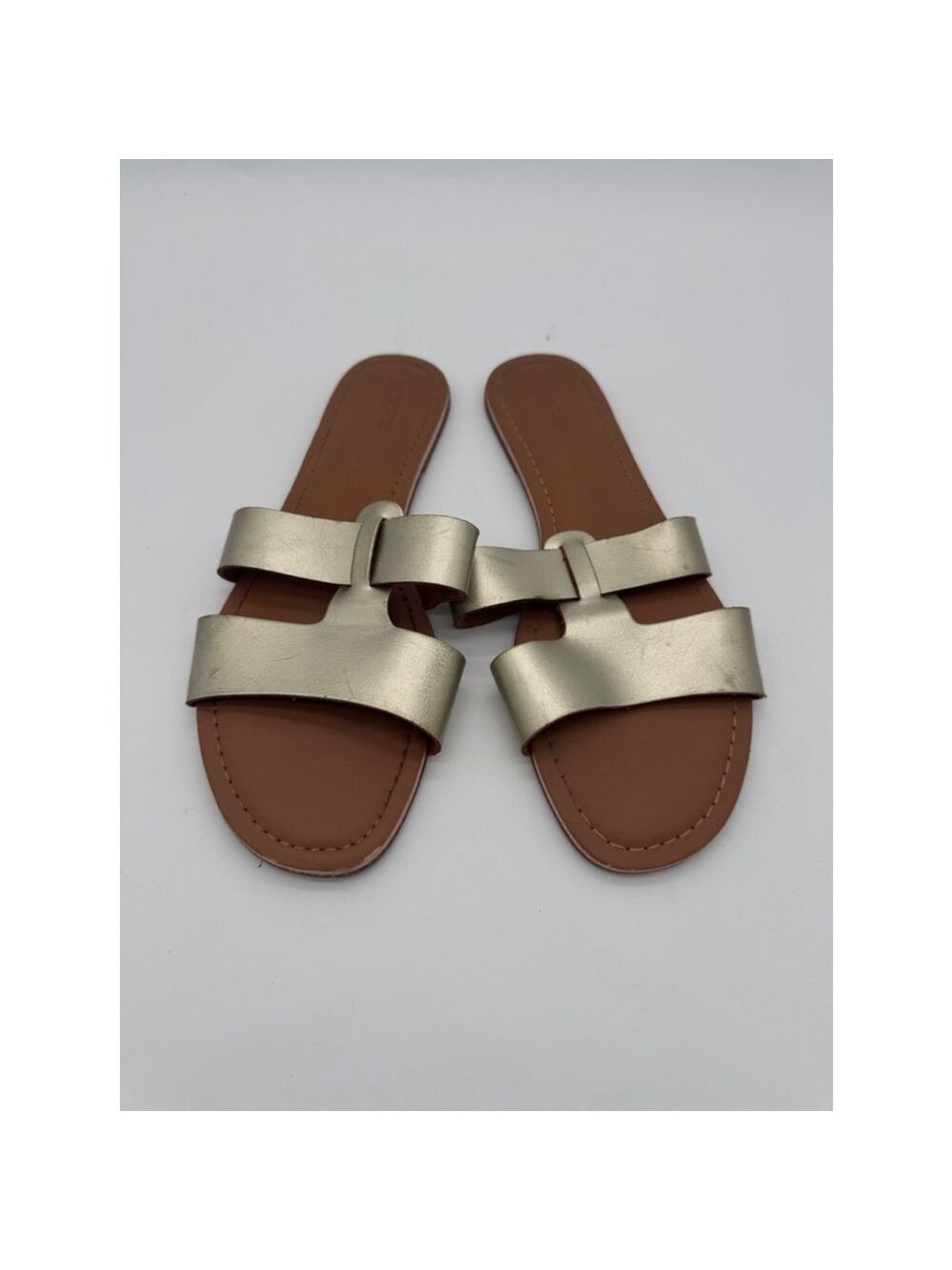 Women's J.Crew Sandals Size 10 Gold